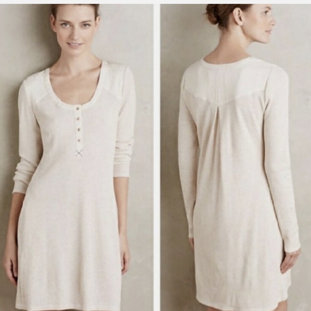 Anthropologie Saturday Sunday Thermal Waffle Dress